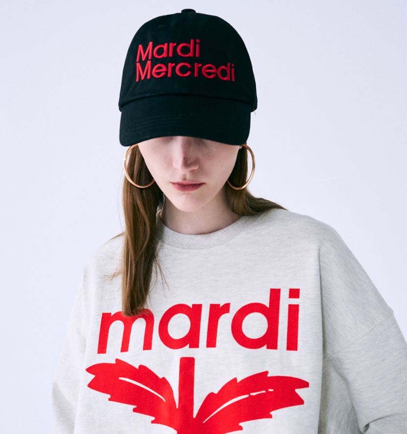 韓國潮牌MARDI MERCREDI Cap帽 (BLACK RED)