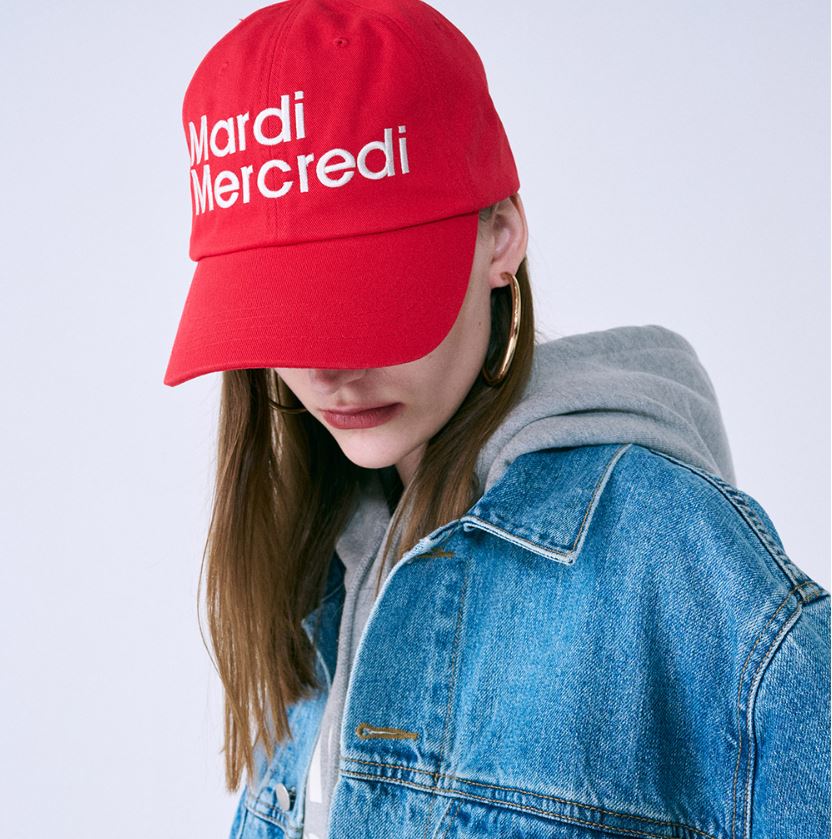 韓國潮牌MARDI MERCREDI Cap帽 (RED WHITE)