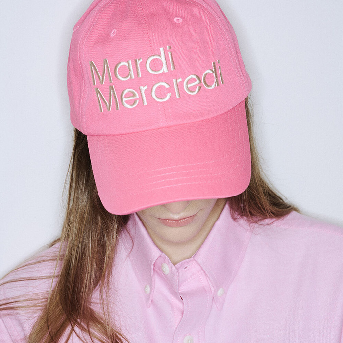 韓國MARDI MERCREDI - CAP MARDI NOUVEAU (PINK WHITE)